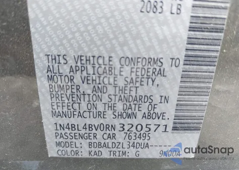 2024 Nissan Altima S Fwd z USA, uszkodzony, nr VIN 1N4BL4BV0RN320571